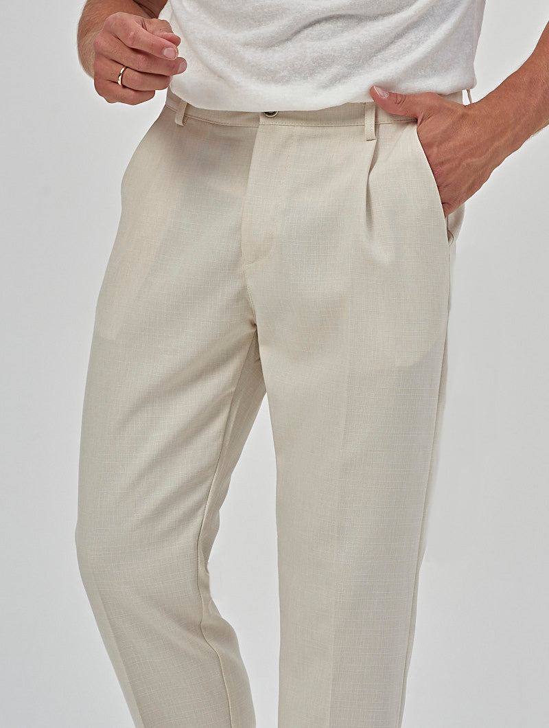 ABEL CASUAL PANTS IN CREAM