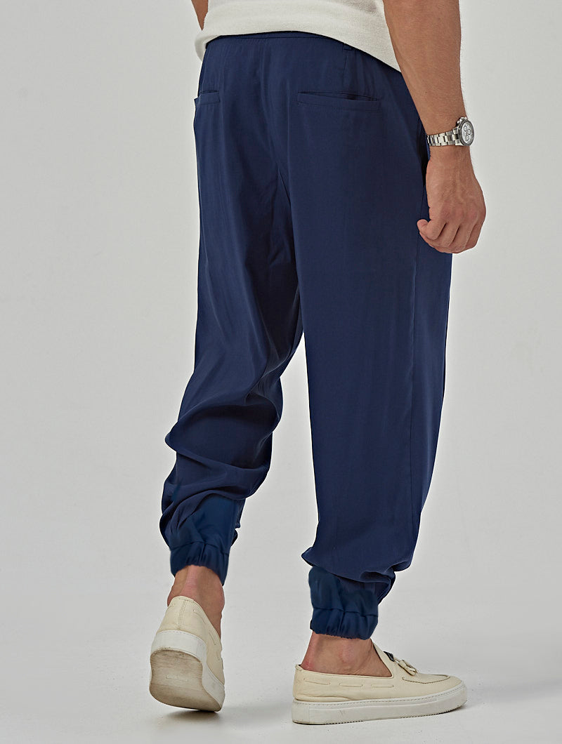 MARCUS CASUAL PANTS IN BLUE NAVY