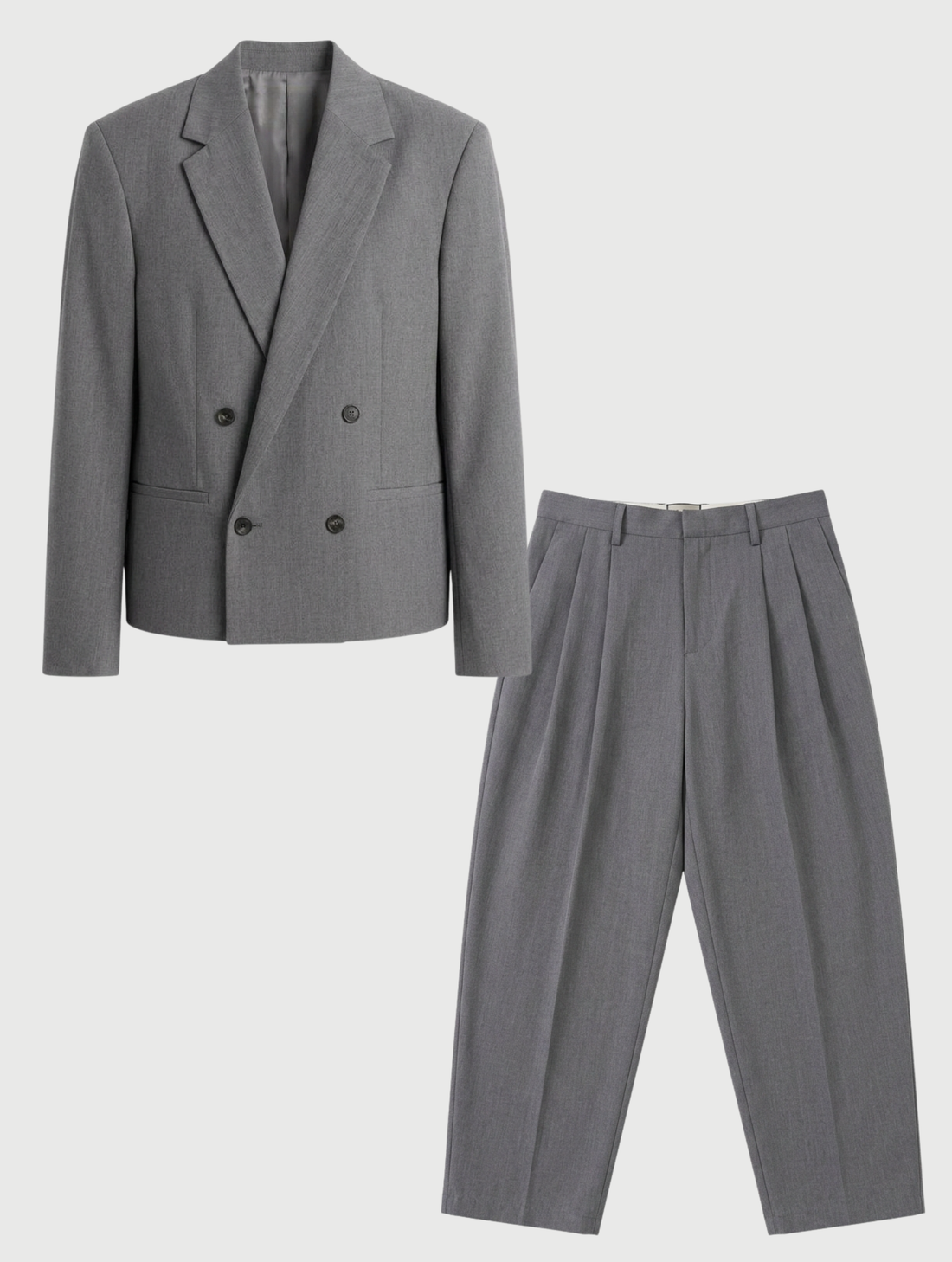 CROPPED SUIT IN GREY