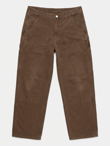 CASUAL PANTS IN ACID BROWN