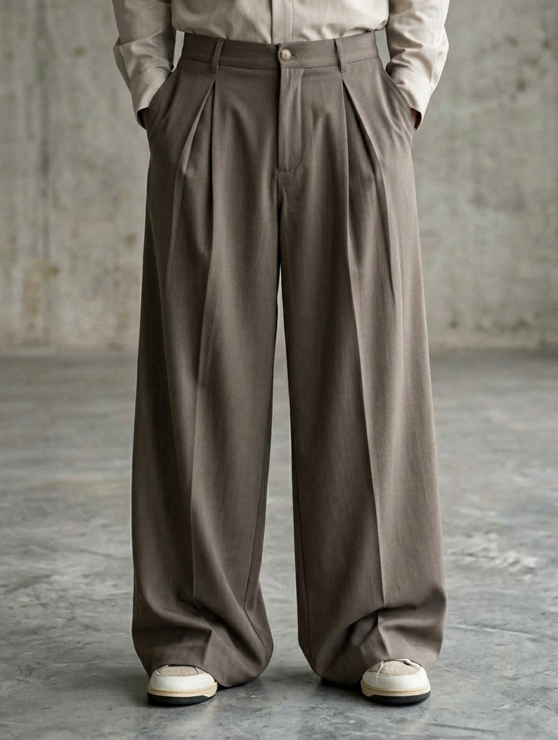 CASUAL PANTS IN MUD
