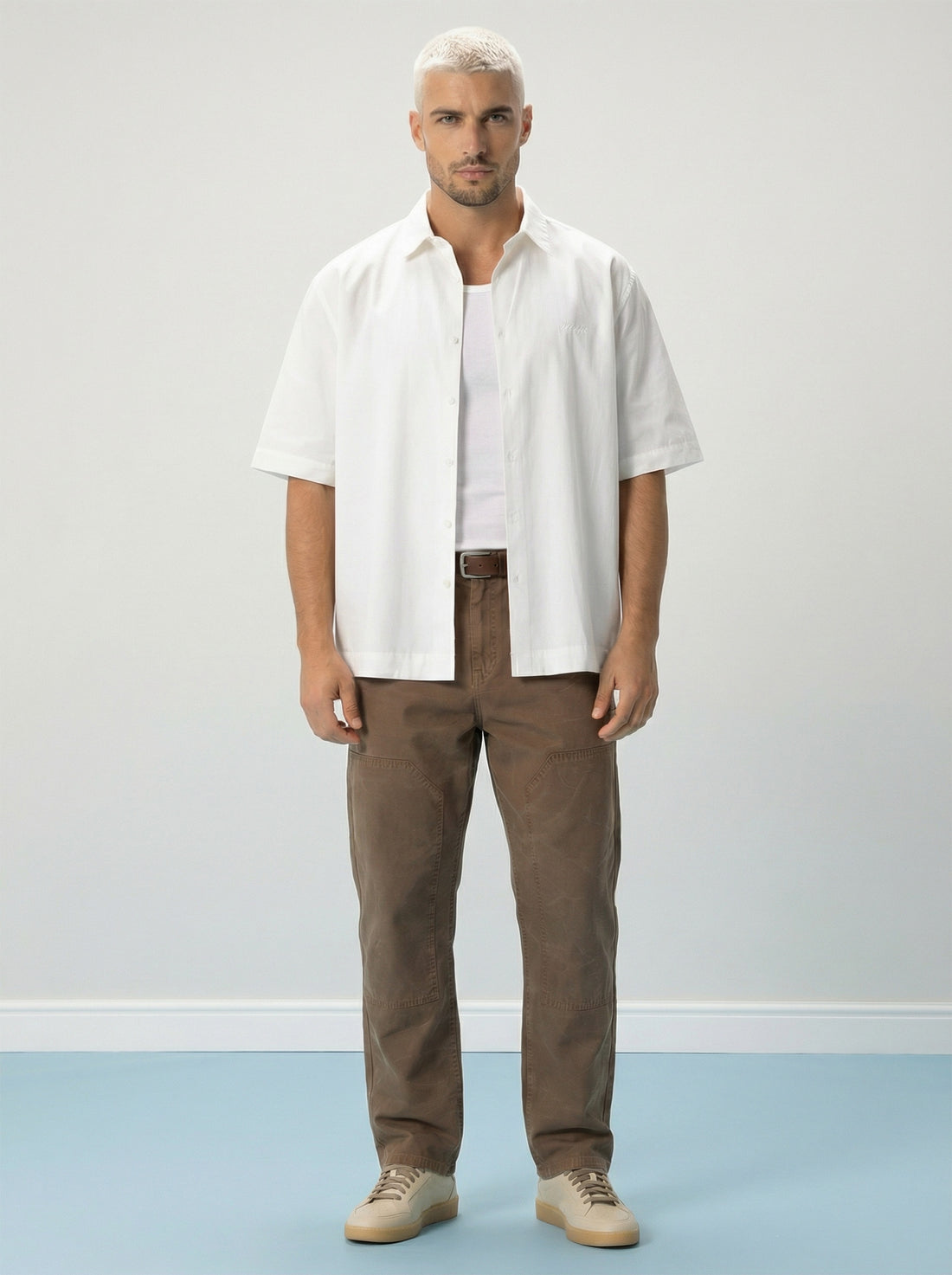 EICHIRO CASUAL SHIRT IN WHITE