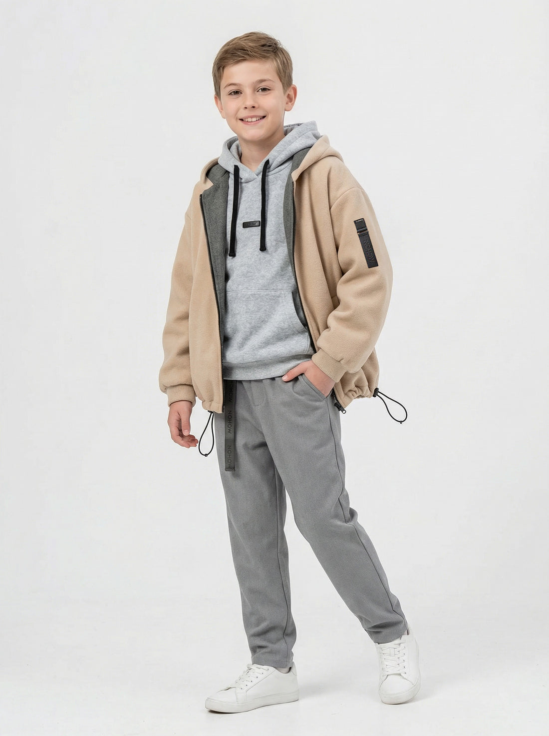 JUSTIN CHAQUETA PARA NIÑOS EN BEIGE