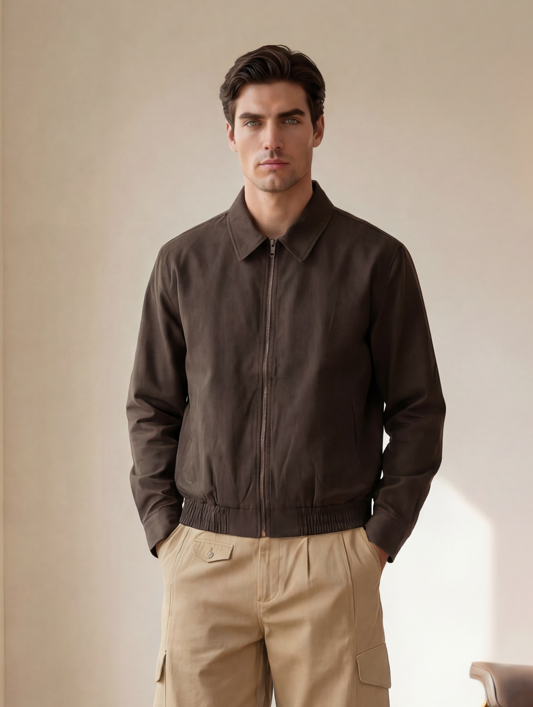 RYDER CHAQUETA MARRÓN OLIVA