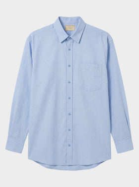 OXFORD-STOFFHEMD IN HIMMELSBLAU