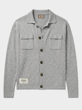 LEICHTER CARDIGAN MIT TASCHEN IN GRAU
