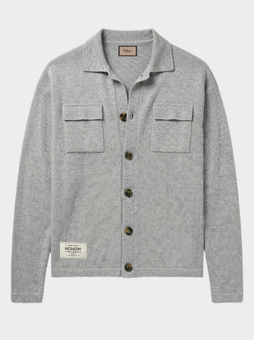 JAXON CARDIGAN GRIGIO