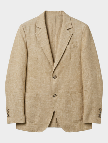 TITOS EINREIHER-BLAZER IN KHAKI