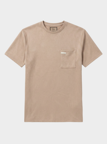 WILL BEIGEFARBENES T-SHIRT MIT TASCHE