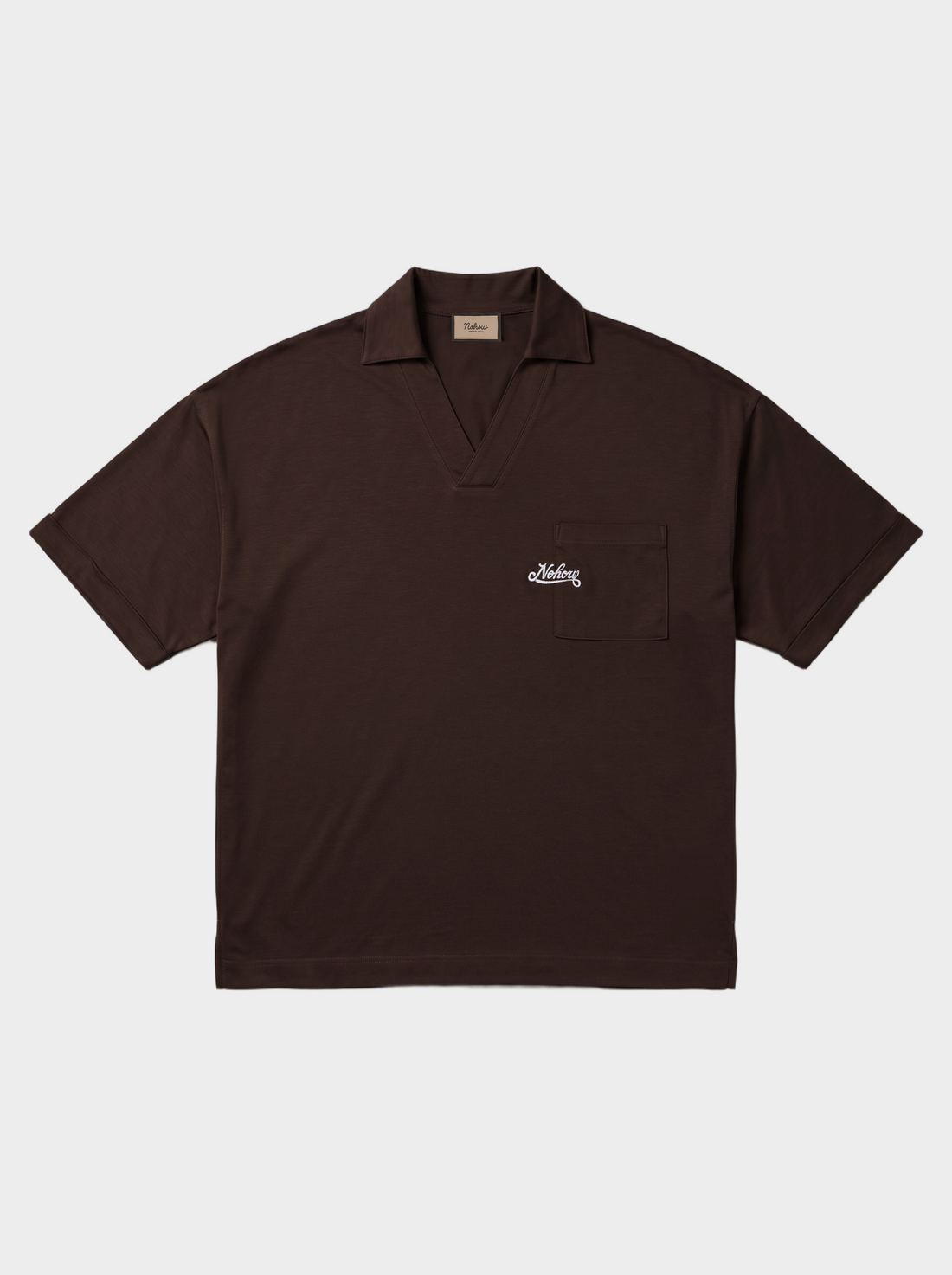 SCOTTISH THREAD POLO IN BROWN
