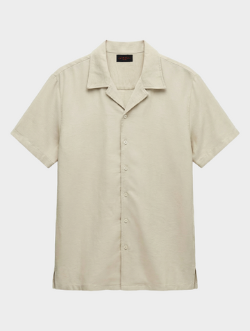 VISCOSE CASUAL SHIRT IN BEIGE