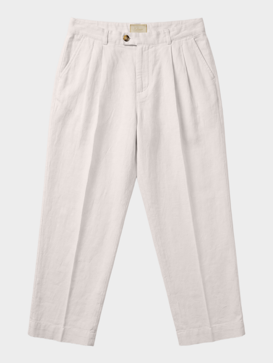 LINEN FORMAL PANTS IN WHITE