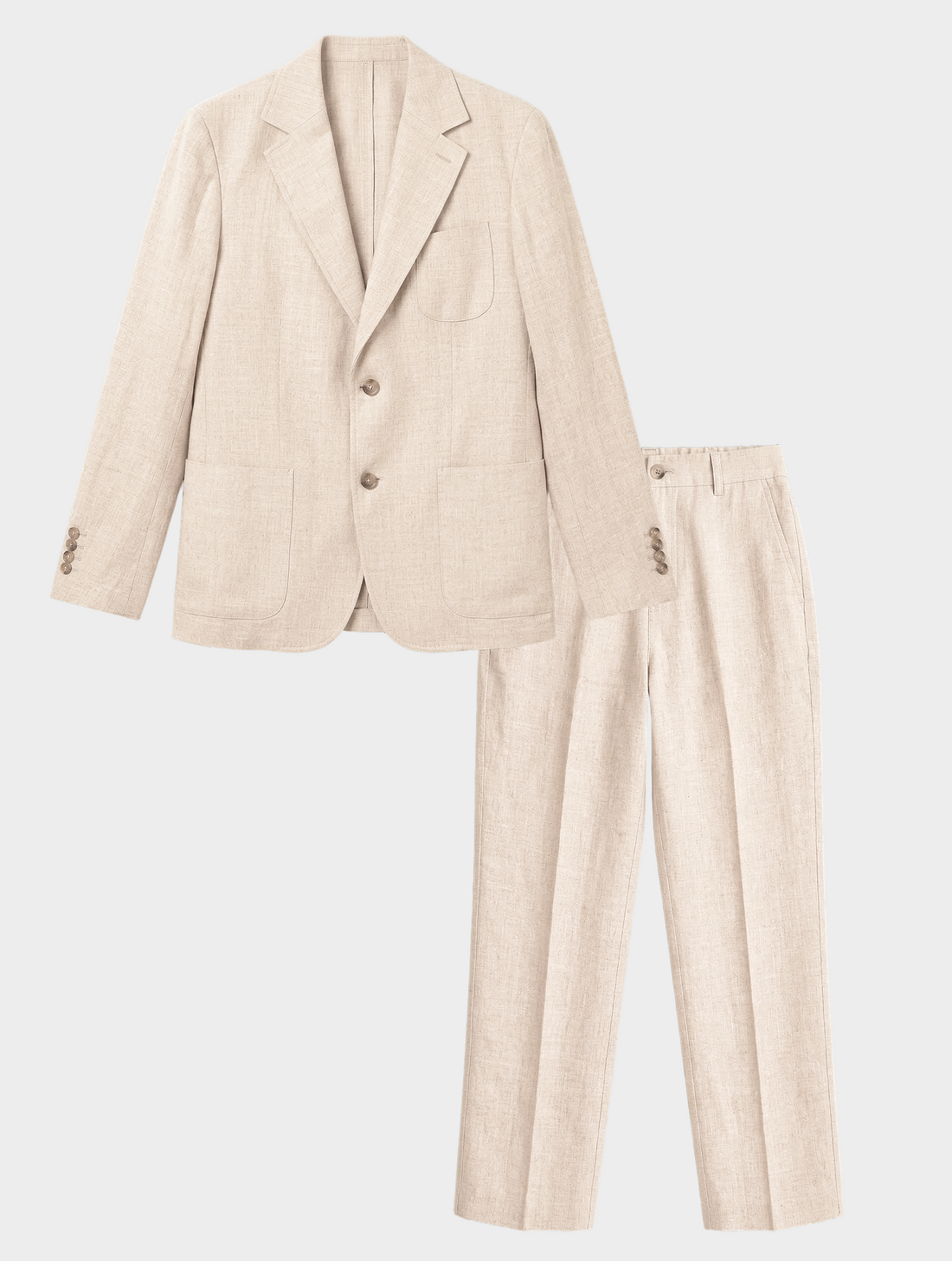PURE LINEN SUIT IN BEIGE