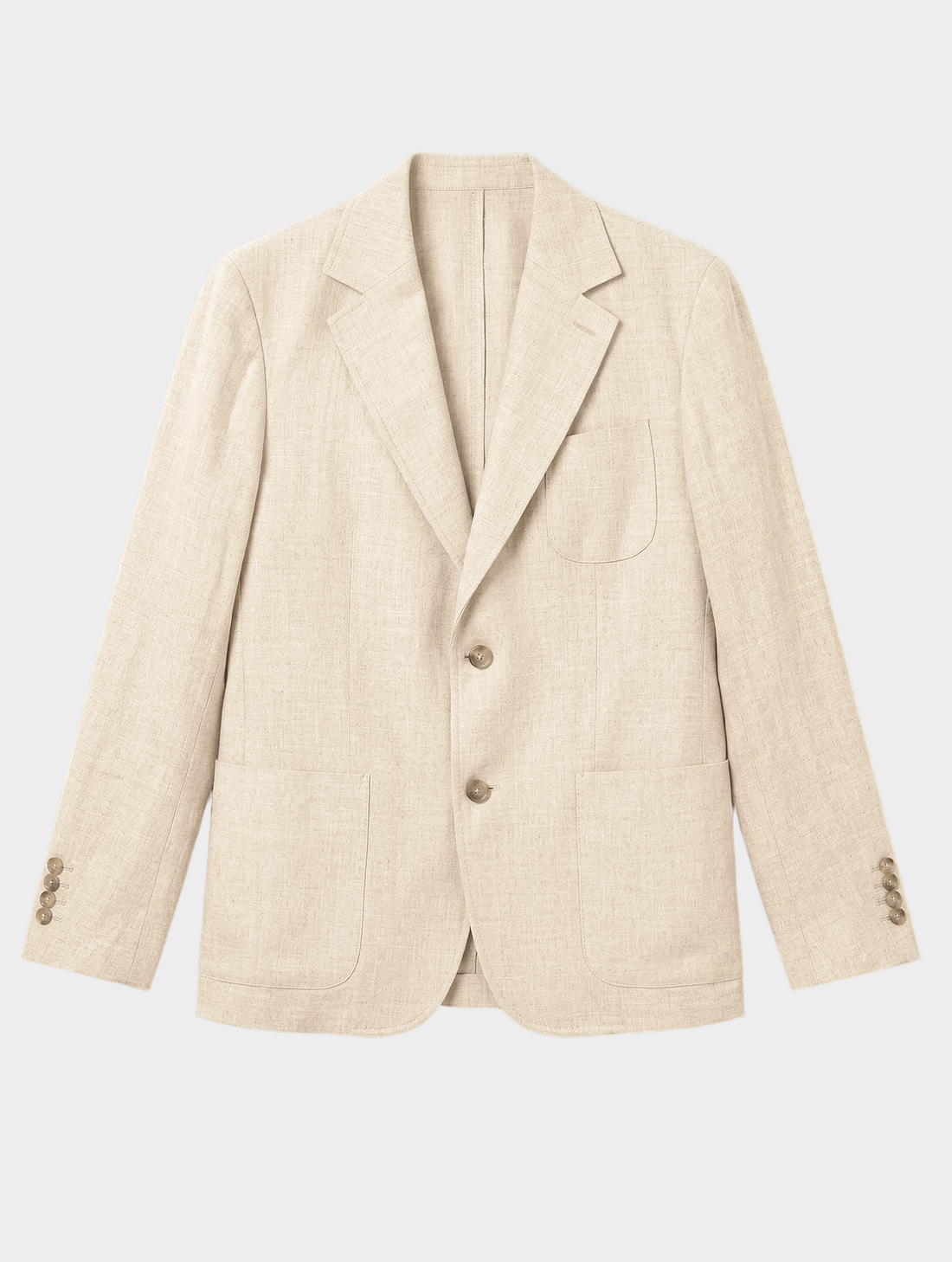 PURE LINEN BLAZER IN BEIGE