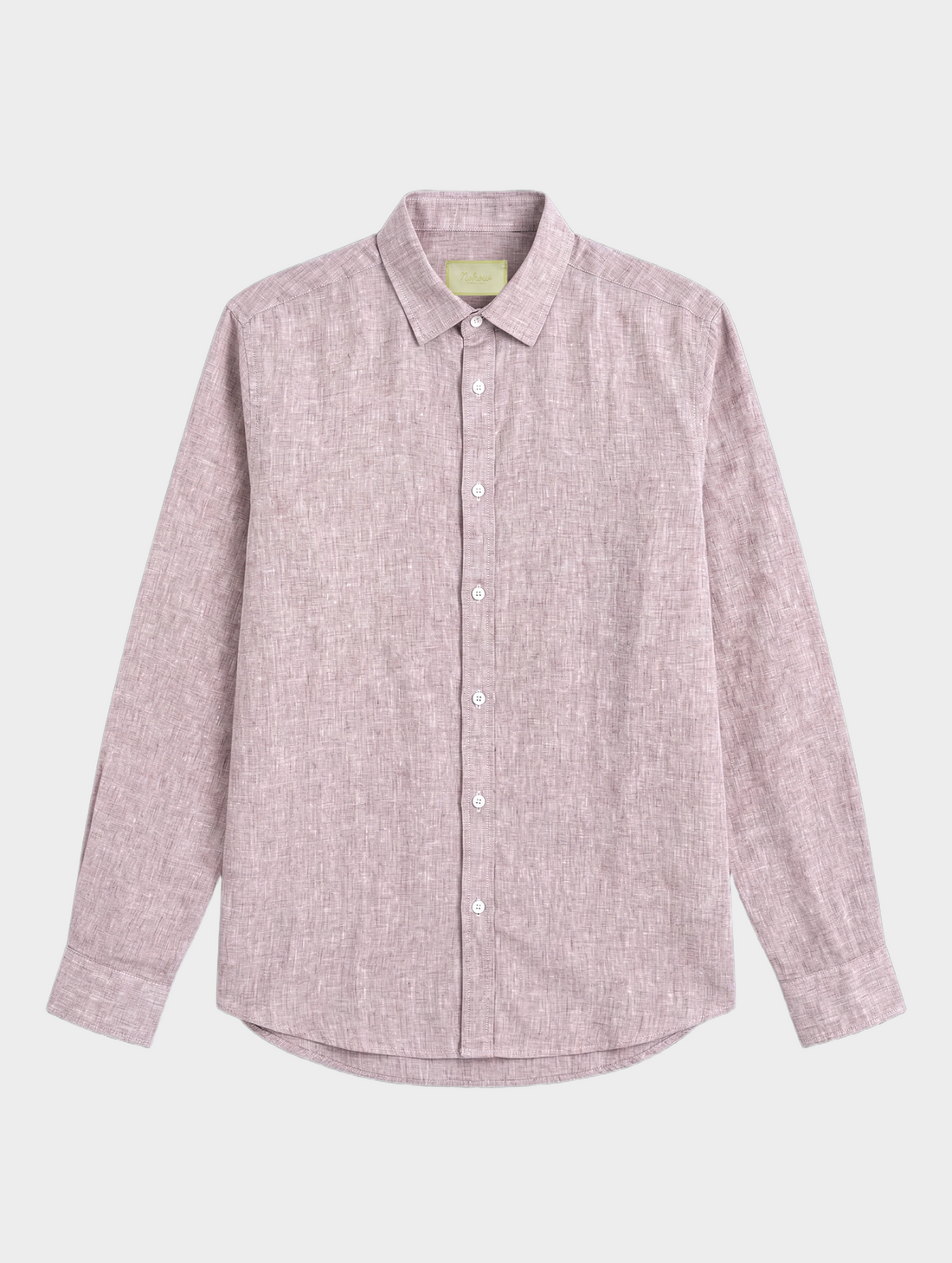 CASUAL LINEN BLEND SHIRT IN MUD