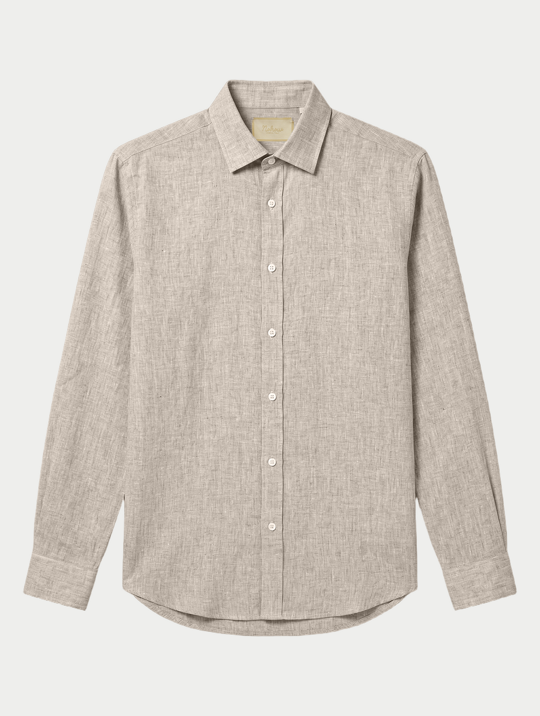 CASUAL LINEN BLEND SHIRT IN GREEN