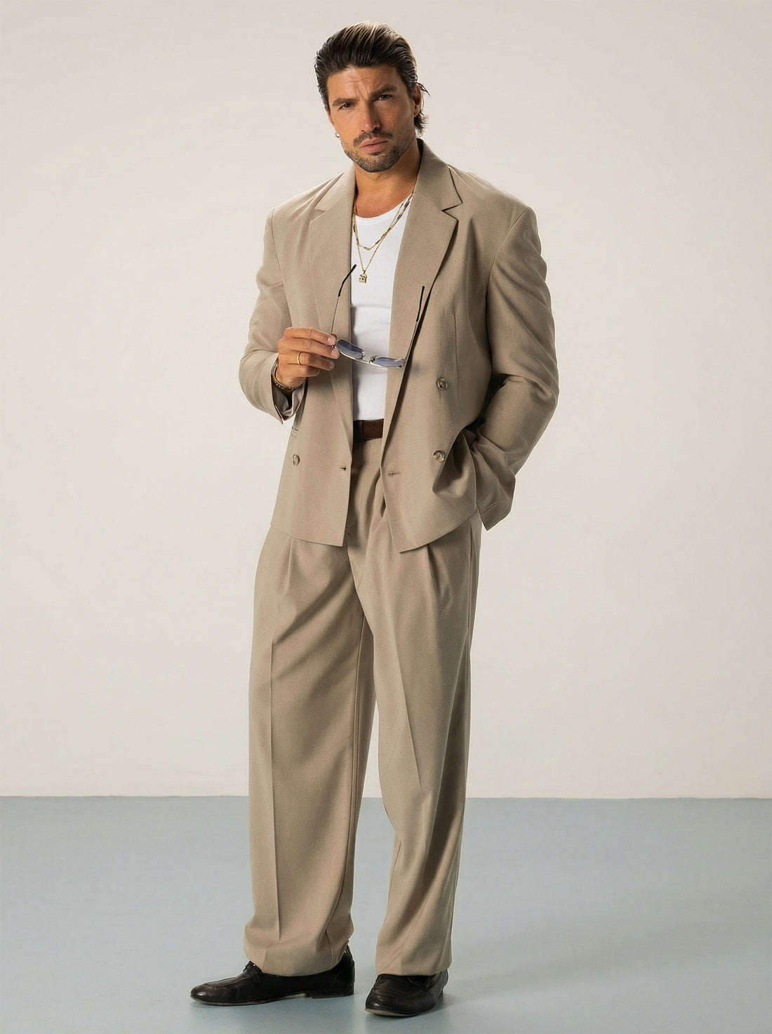 NAOKI FORMAL PANTS IN BEIGE