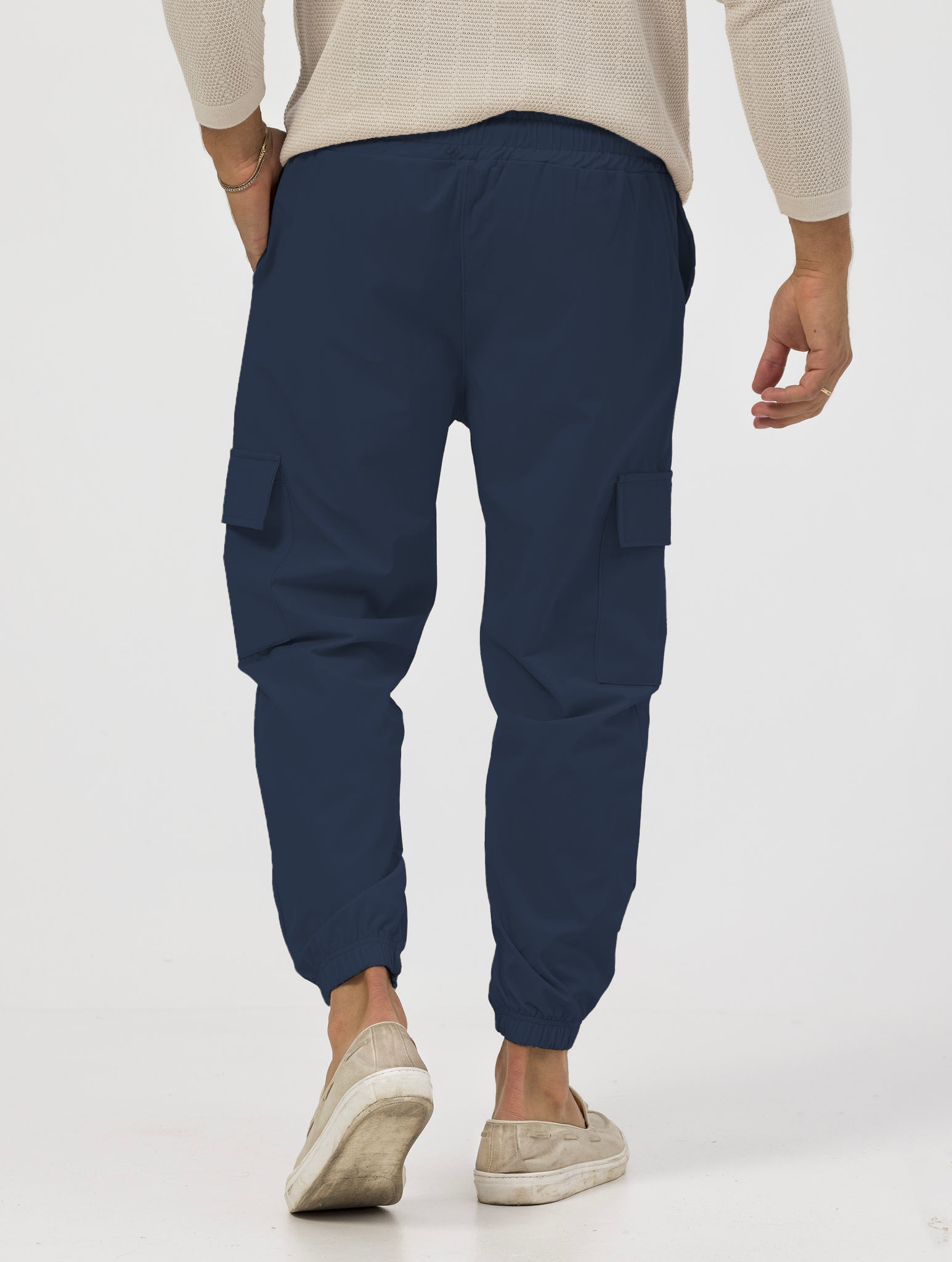 RENNY PANTALONI CARGO BLU