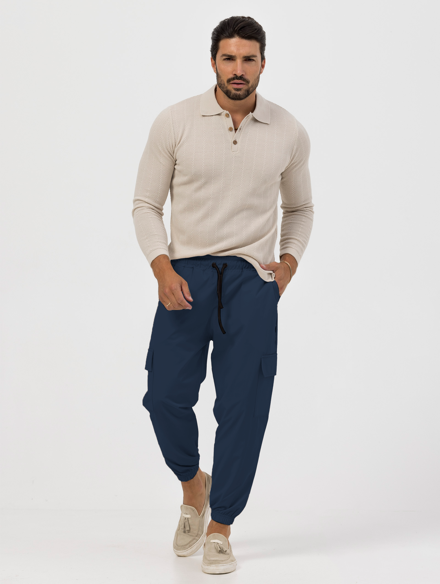 RENNY PANTALON CARGO AZUL