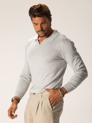 OSCAR MAGLIONE POLO GRIGIO CHIARO