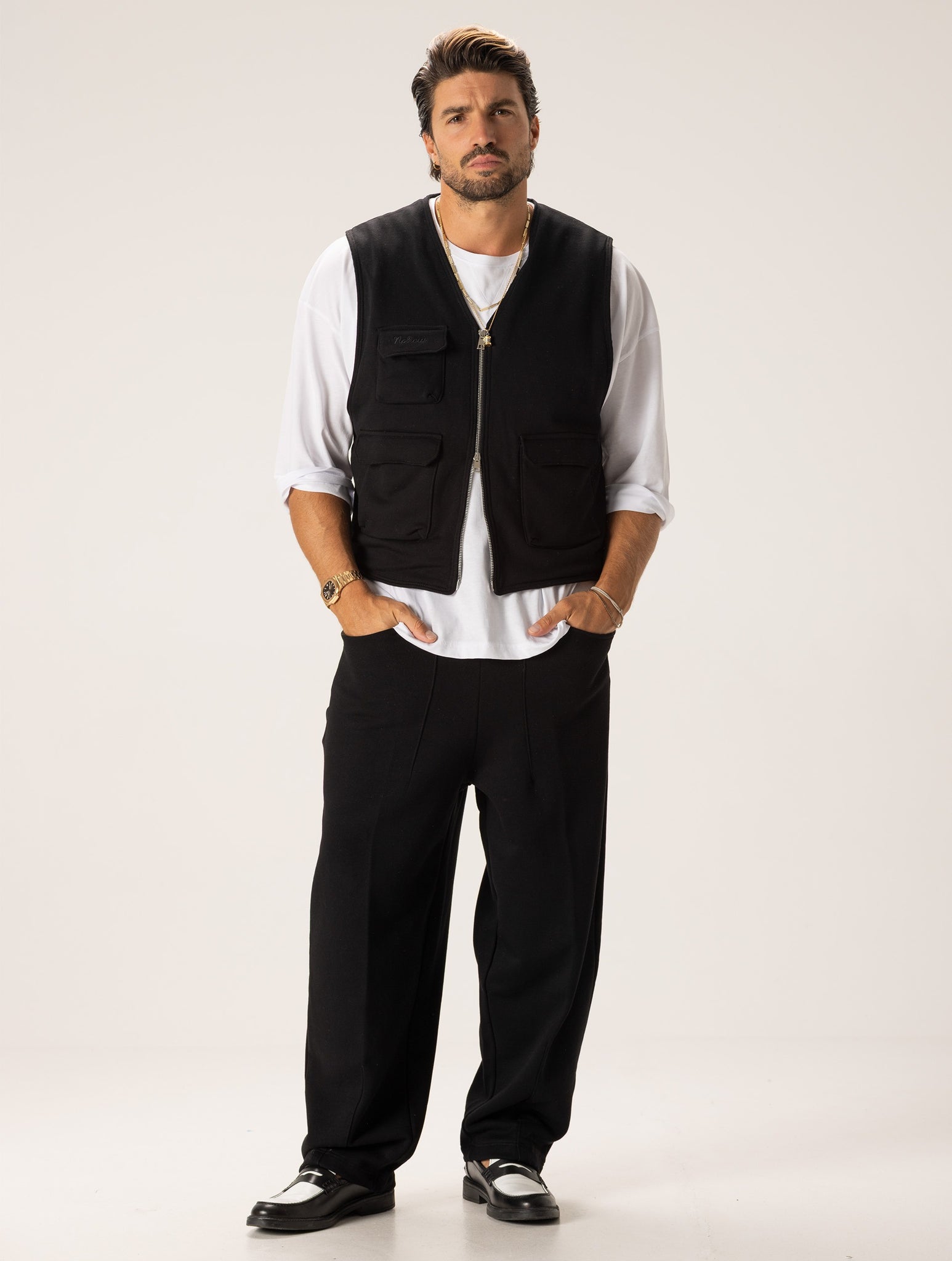 BENJI TUTA GILET NERA