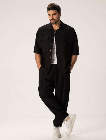 KOJI CASUAL SUIT IN BLACK