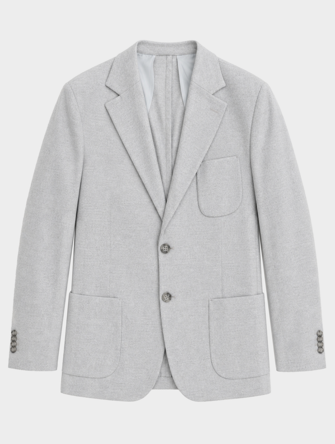 SINGLE BREASTED BLAZER IN LIGHT GREY