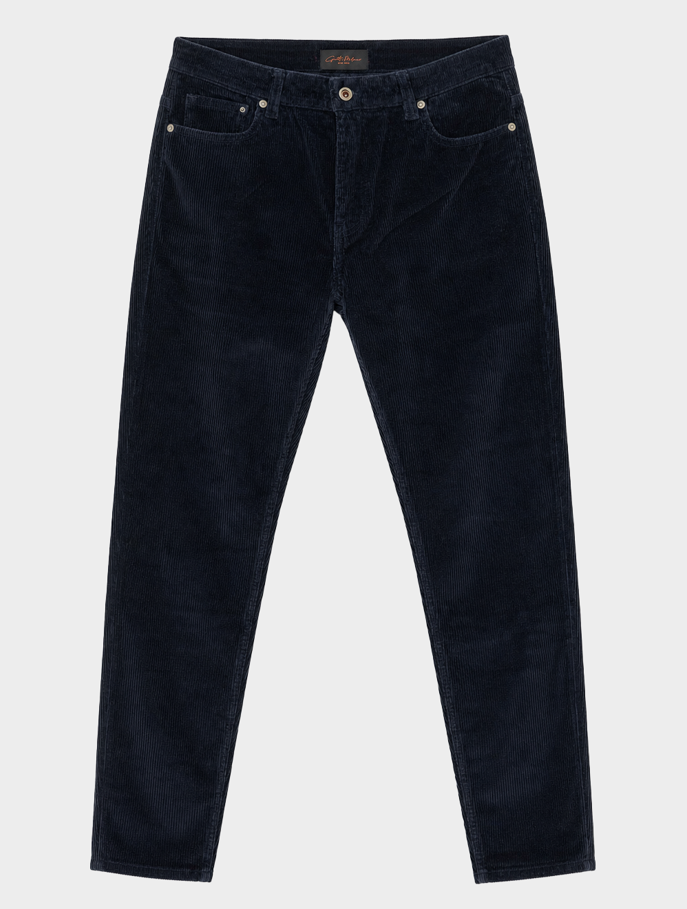 PANTALONI IN VELLUTO SLIM FIT BLU NAVY