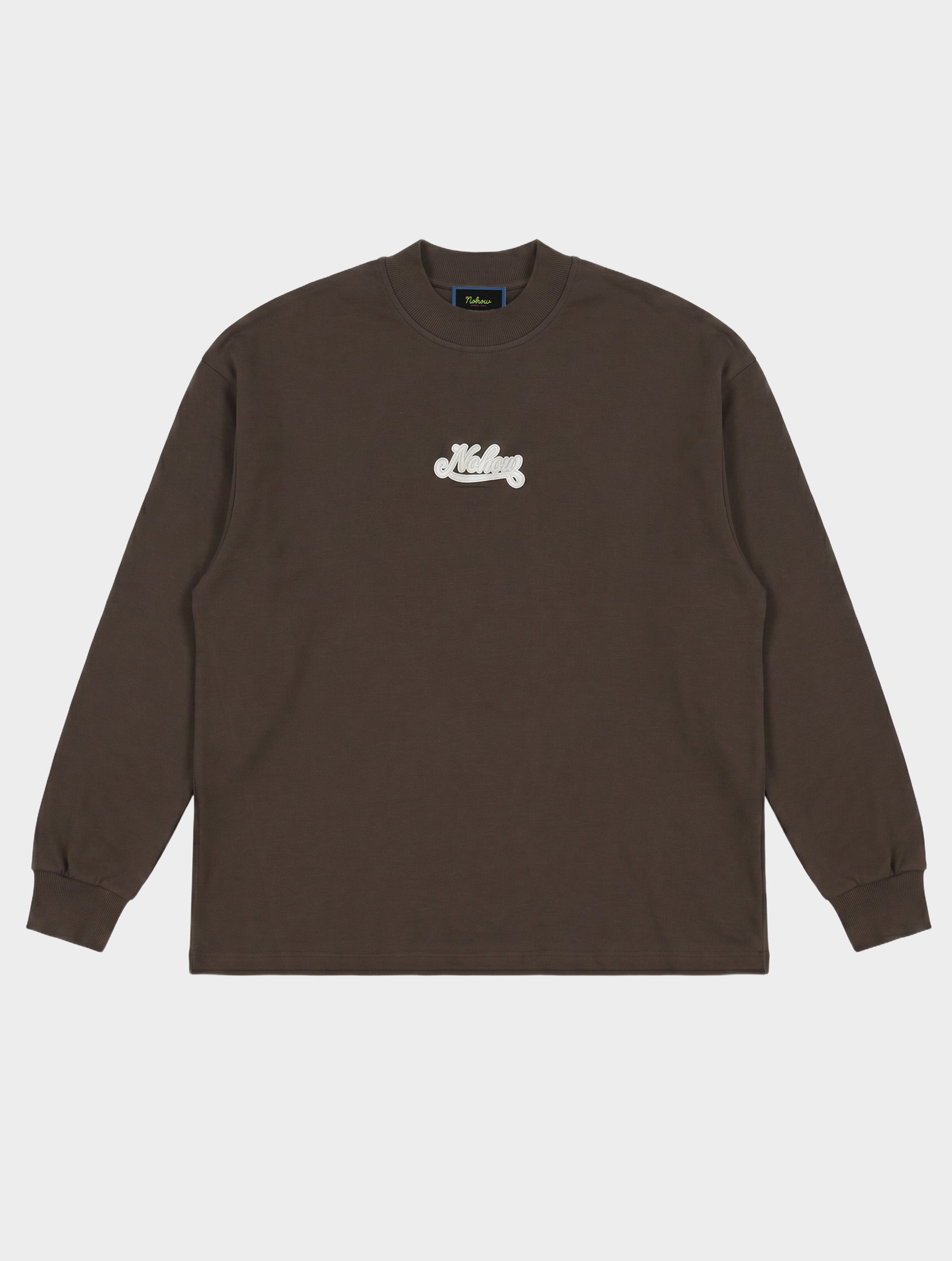 PRINTED OVER LONG T-SHIRT IN BROWN