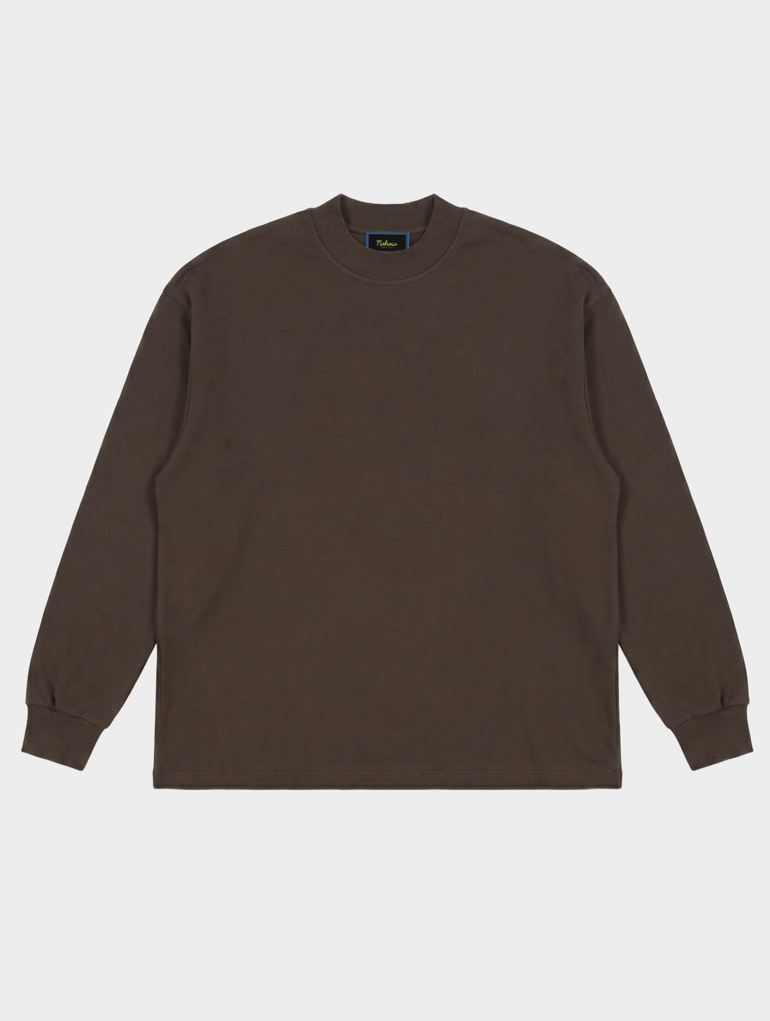OVER BASIC LONG T-SHIRT IN BROWN