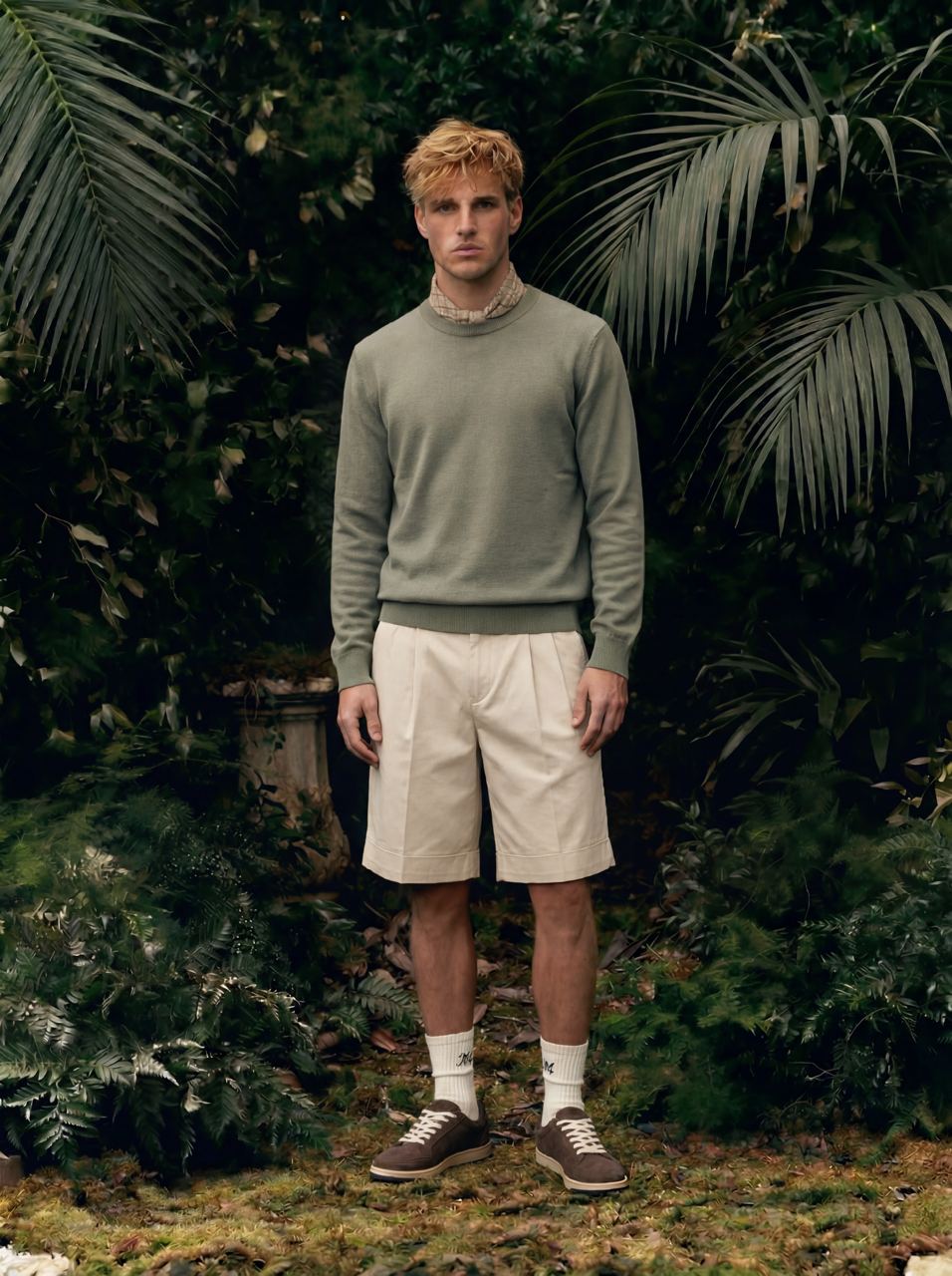 ROWAN PULL EN COTON VERT