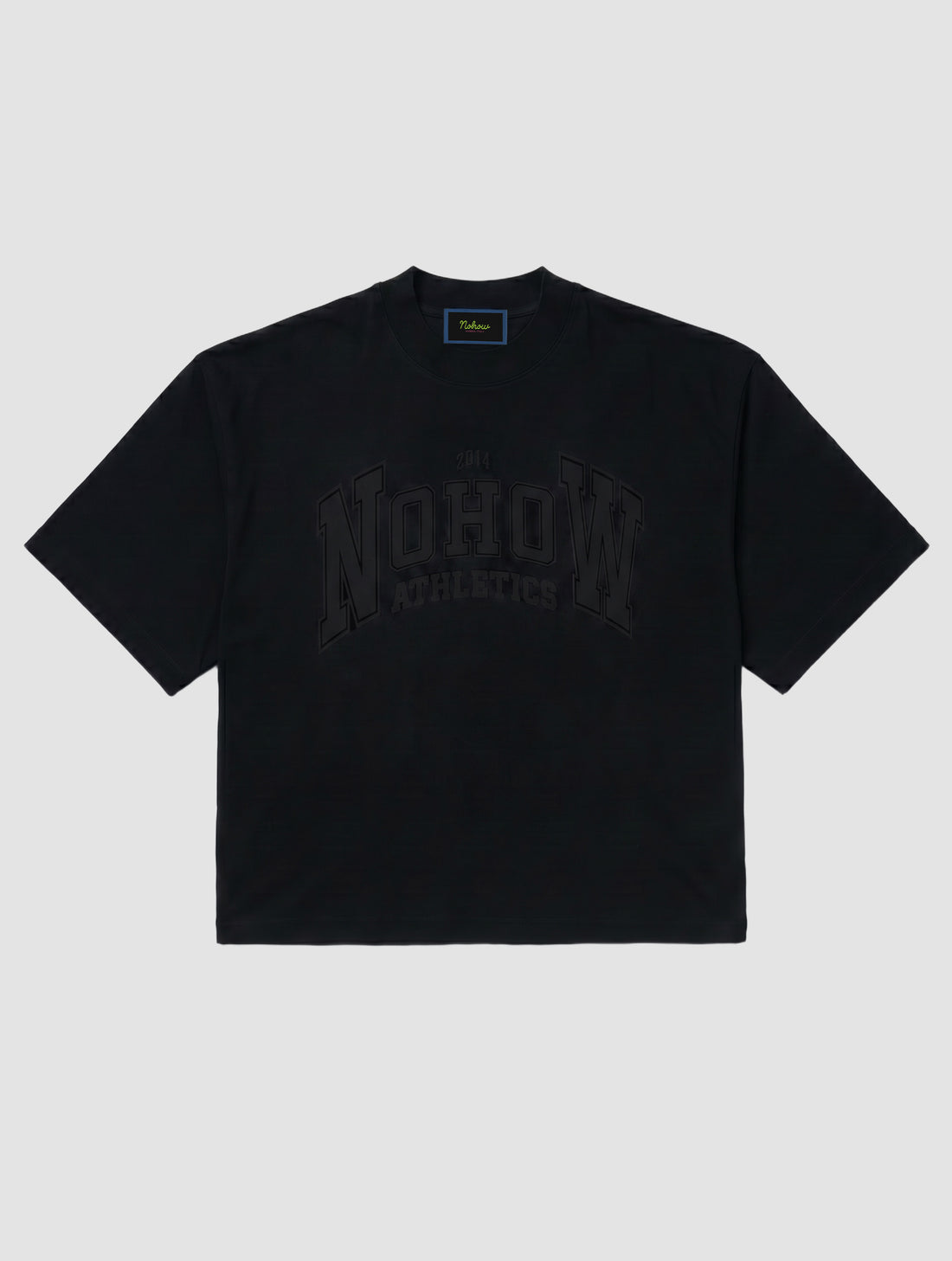 T-SHIRT IN BLACK WITH ATHLETICS PRINT