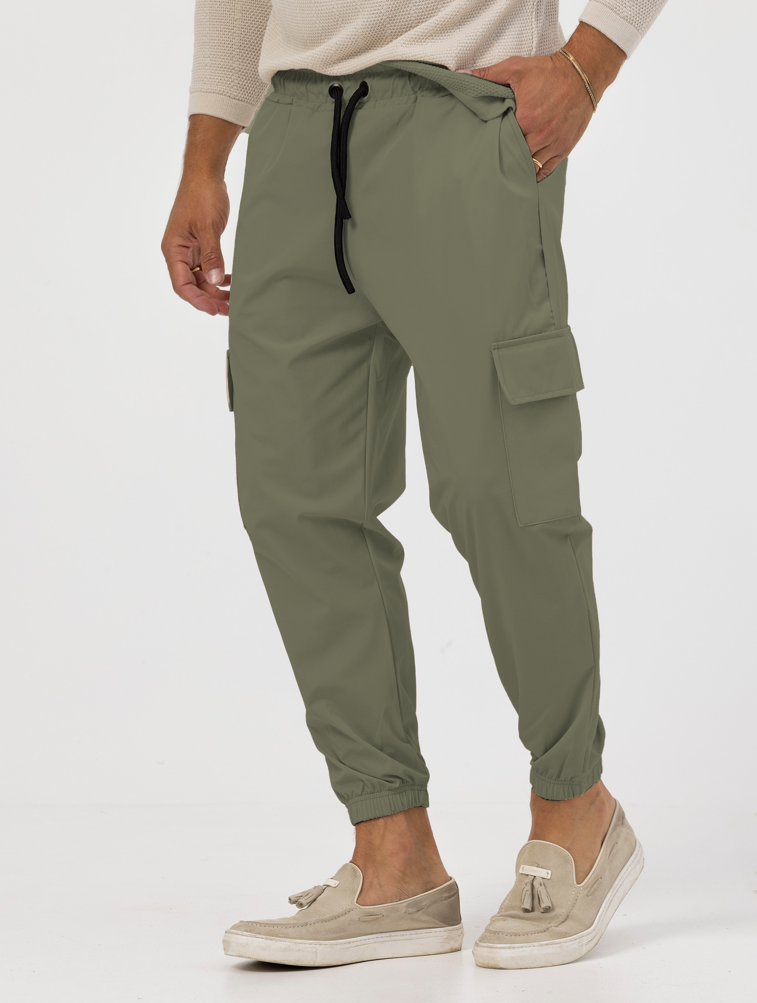 RENNY PANTALON CARGO VERT