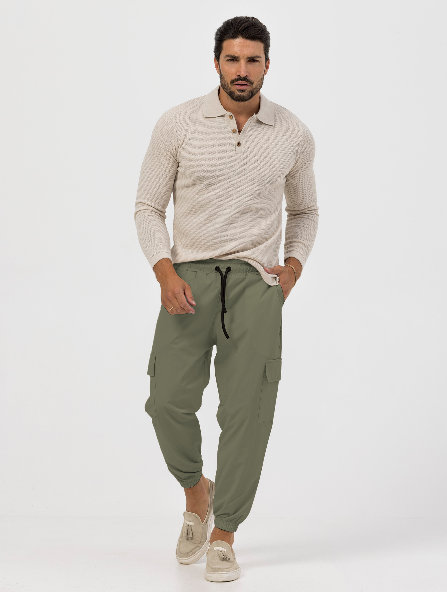 RENNY PANTALON CARGO VERT