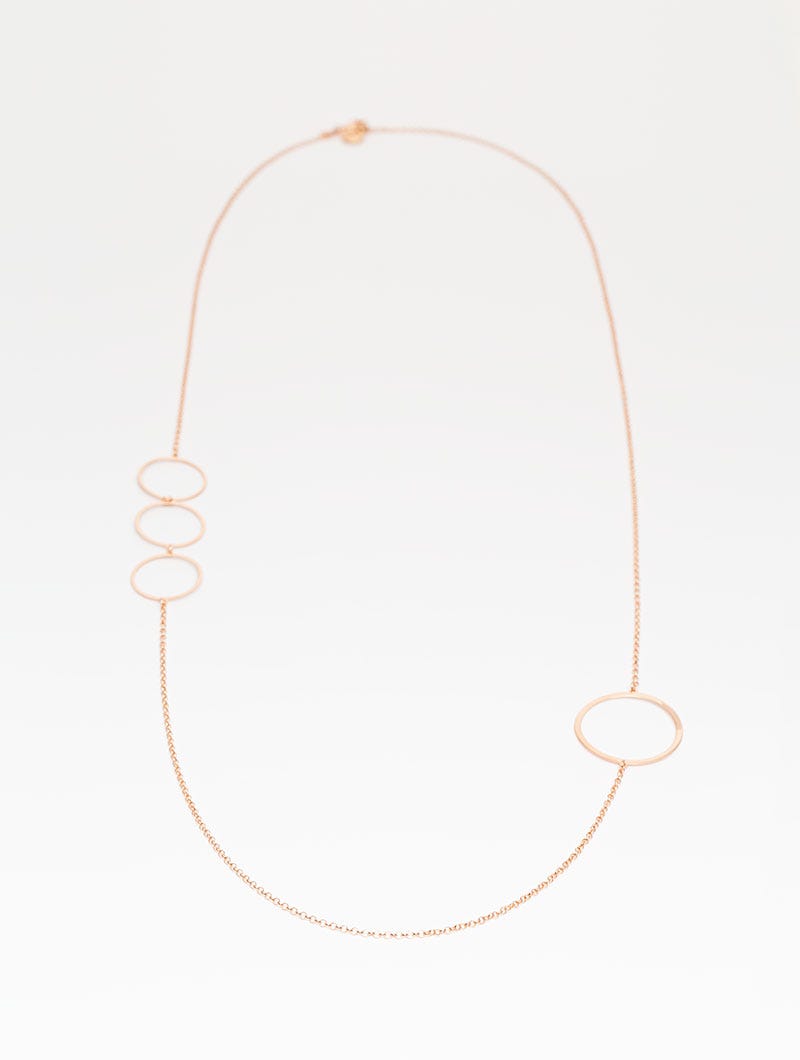 CLIO NECKLACE IN ROSE GOLD COLOR