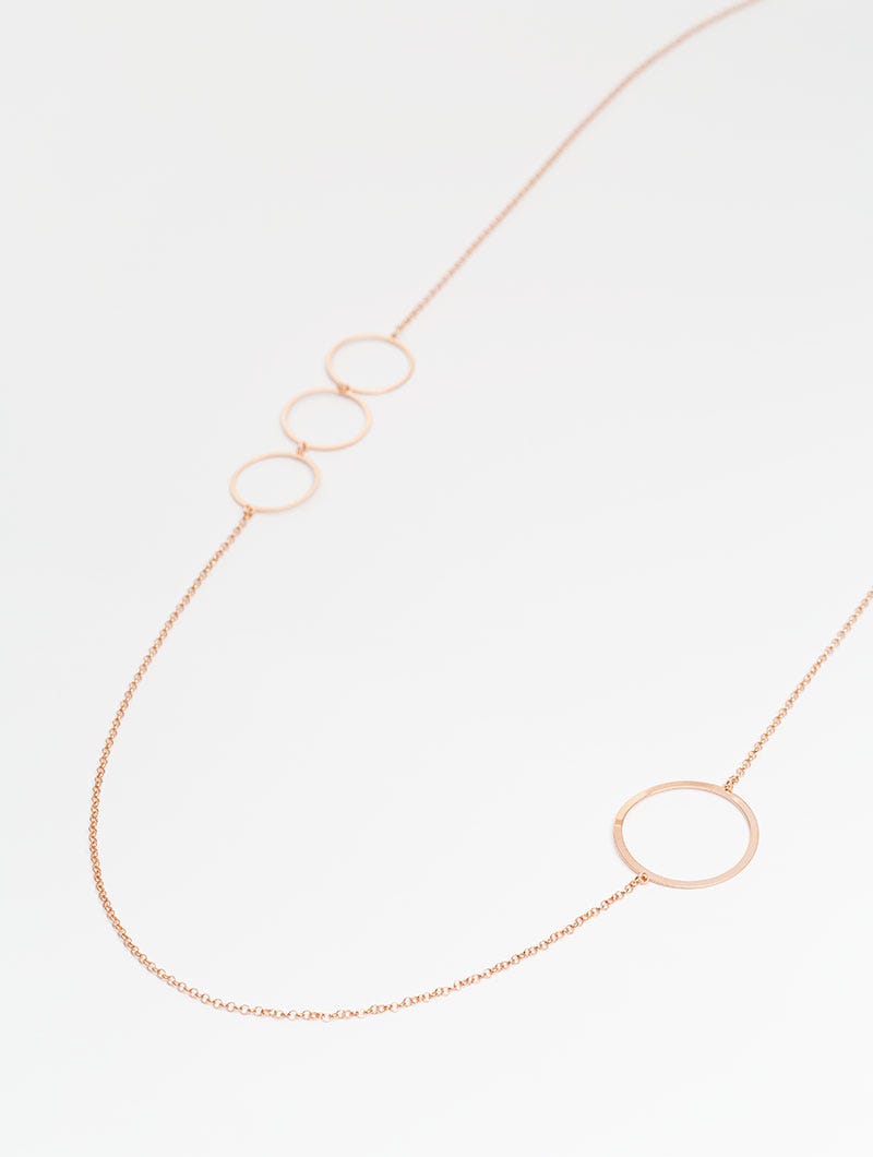 CLIO NECKLACE IN ROSE GOLD COLOR