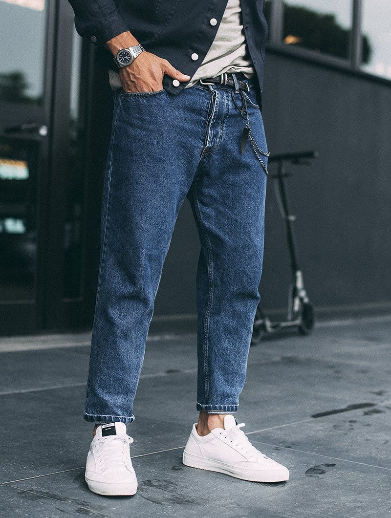 HECTOR STRAIGHT JEANS IN BLUE DENIM