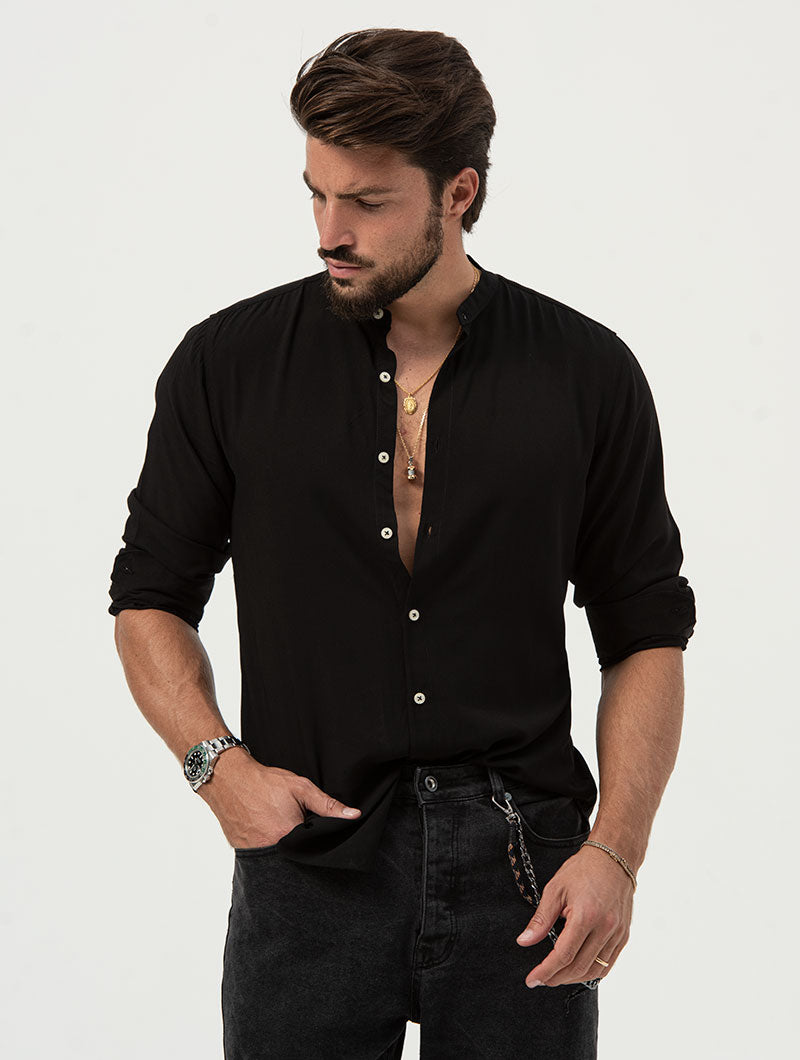 JUDE CASUAL SHIRT IN BLACK