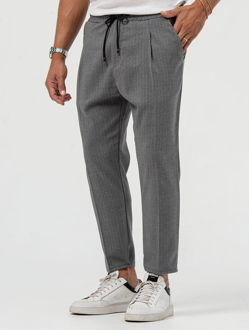 CONNOR STRIPED PANTS IN GREY