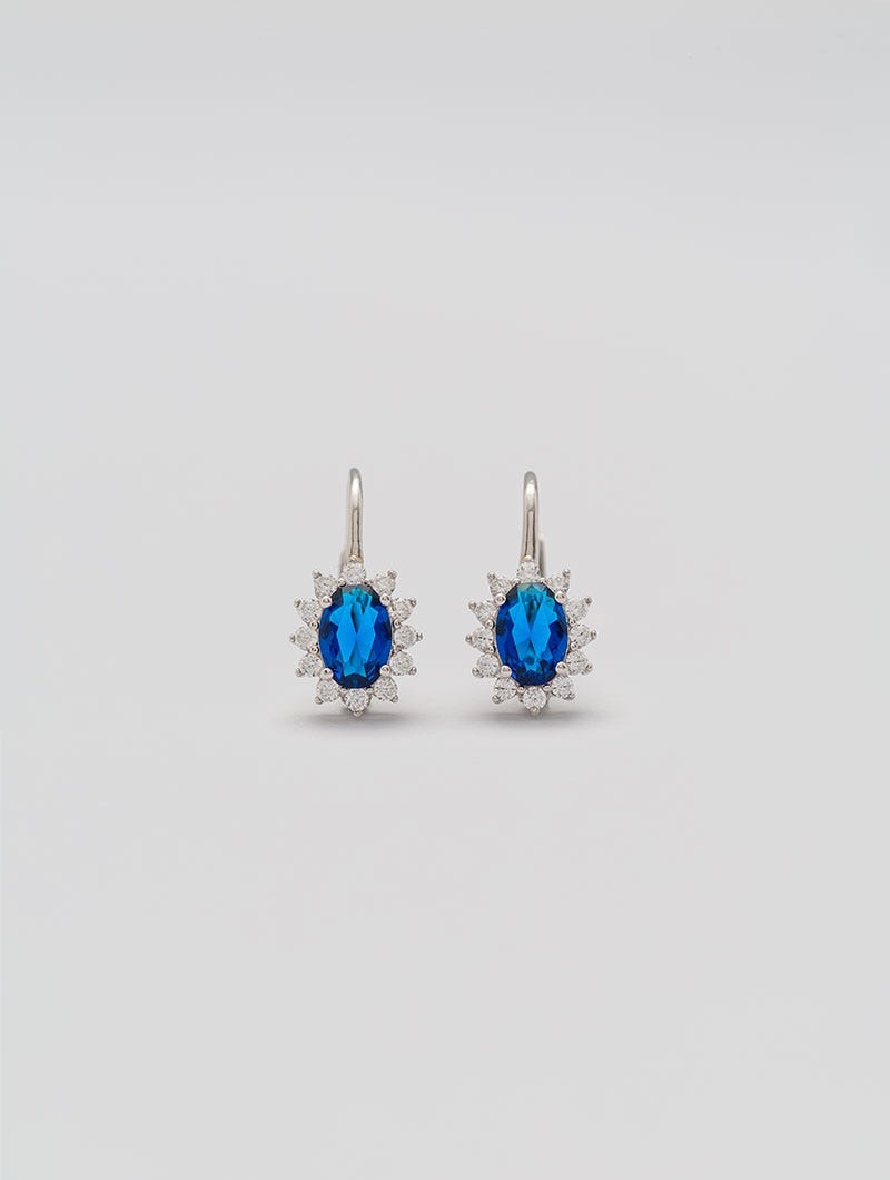 KATE EARRINGS WITH BLUE PENDANT UNICA