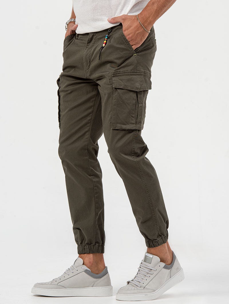 MATEO CARGO PANTS IN GREEN