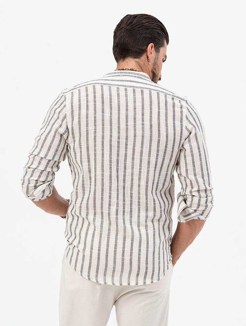 MAX STRIPED SHIRT IN BLUE AND WHITE