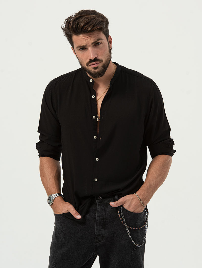 JUDE CASUAL SHIRT IN BLACK