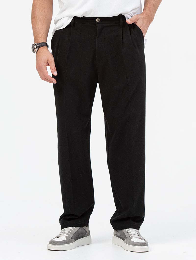 Buy Men Taupe Slim Fit Solid Formal Trousers online | Looksgud.in