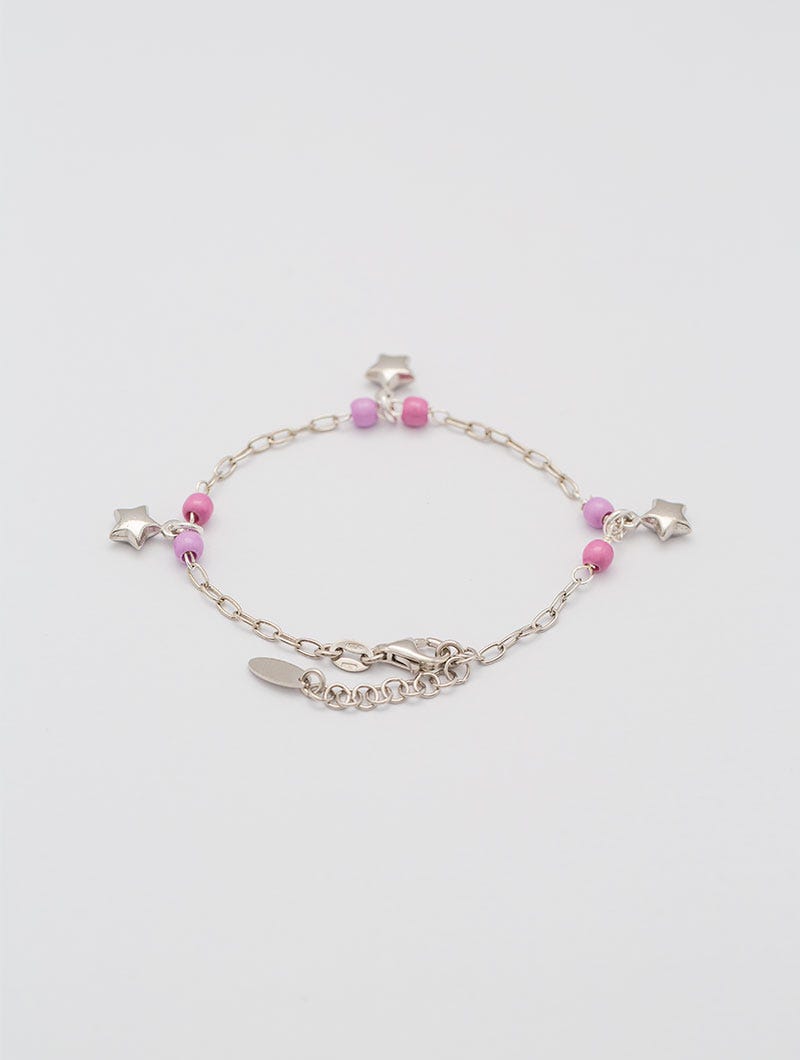 KIDS BRACELETS WITH STARS IN LILAC UNICA