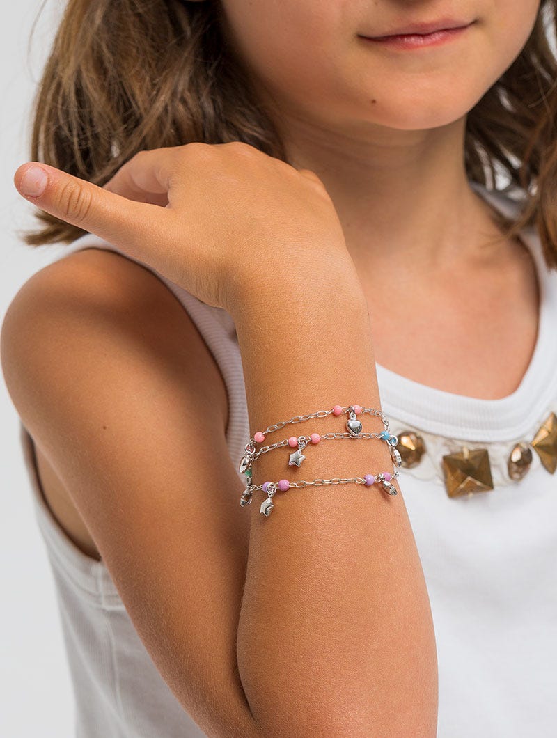KIDS BRACELETS WITH STARS IN MULTICOLOR UNICA