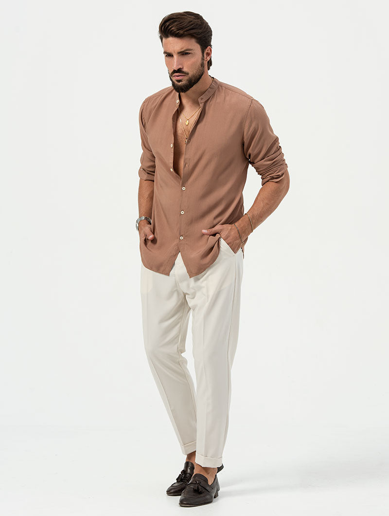 JUDE CASUAL SHIRT IN TOBACCO