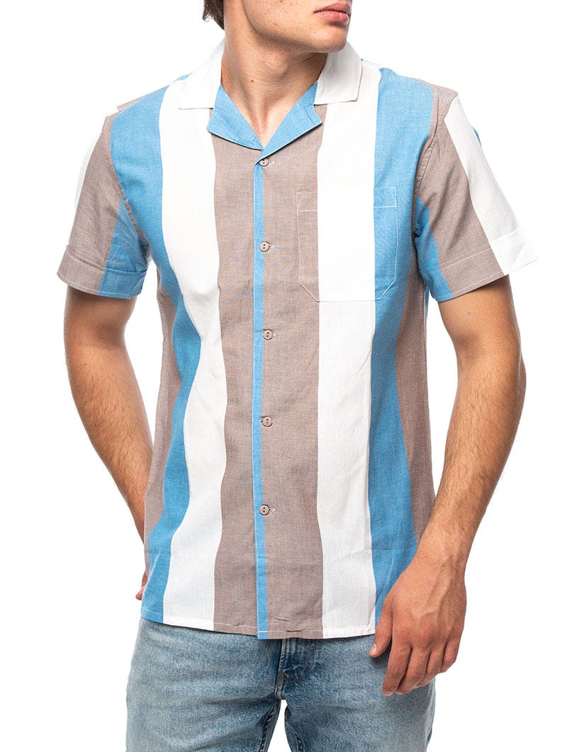 LEO SHIRT IN WHITE AND LIGHT BLUE