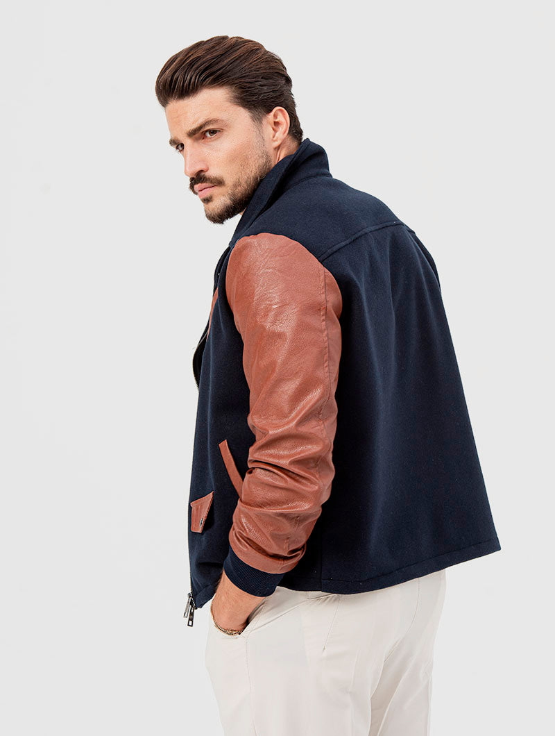 AXEL KIODO JACKET IN BLUE AND RED