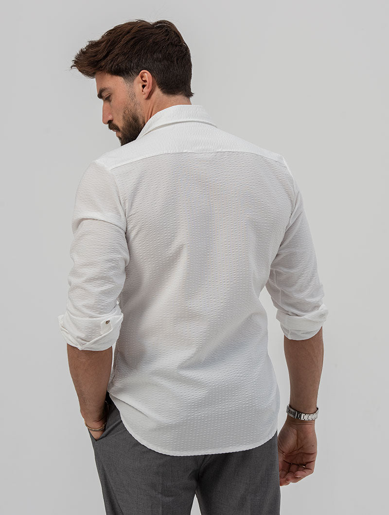 ATLAS CHEMISE CASUAL BLANCHE